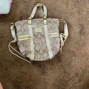 Coach satchel. W/ hearts